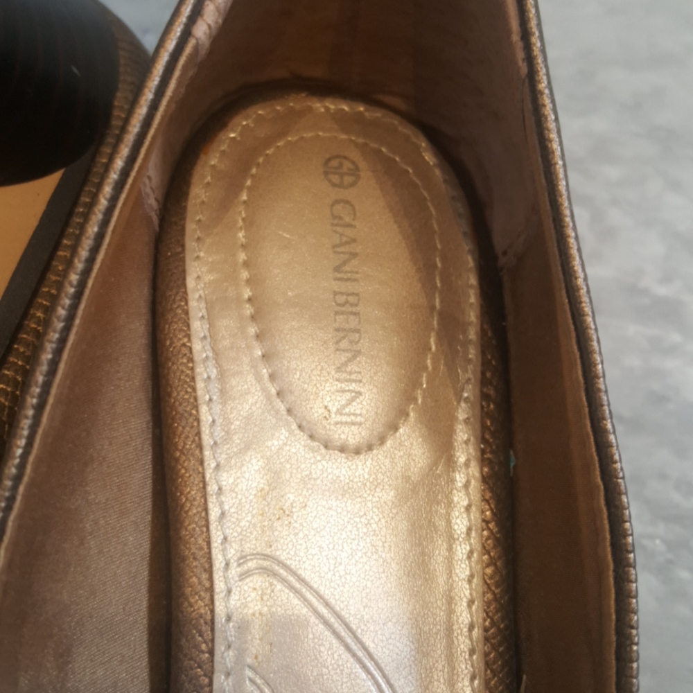 GIANI BERNINI copper peep toe shoes - Picture 5 of 8